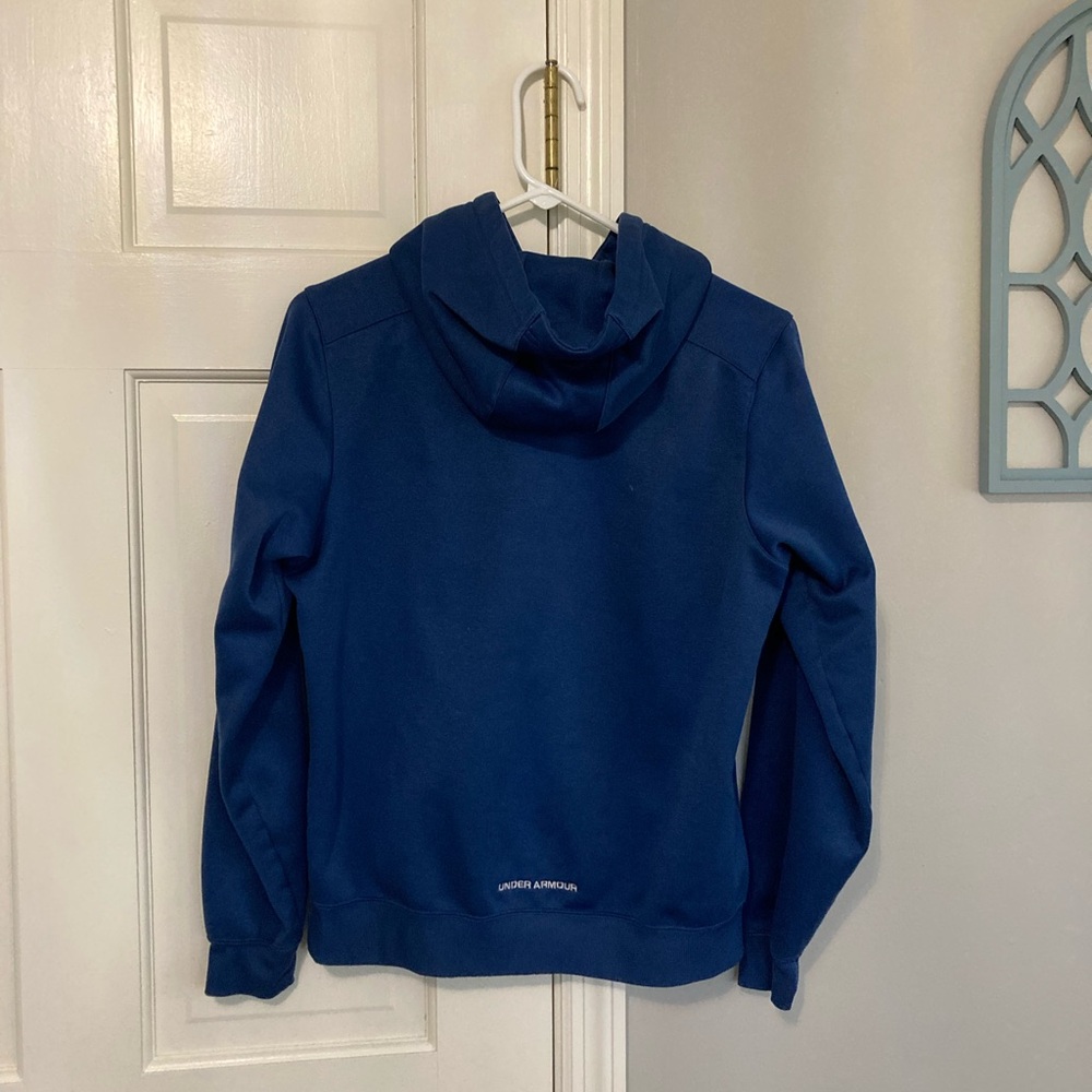 Under Armour Navy Pullover Hoodie - Picture 3 of 4